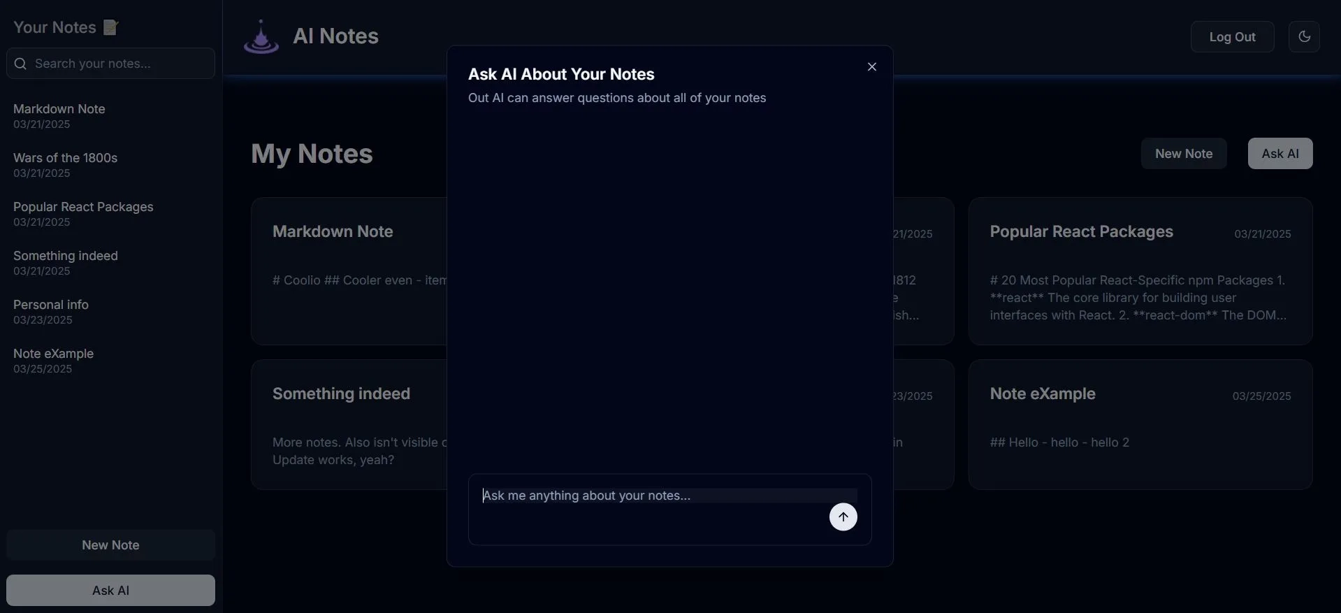 Cover image for AI Note App
