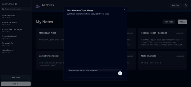 Cover image for AI Note App