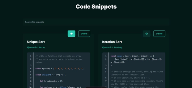 Cover image for Code Snippets