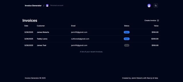 Cover image for Invoice Generator