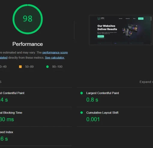 A screenshot of outfoxweb.com's homepage hero